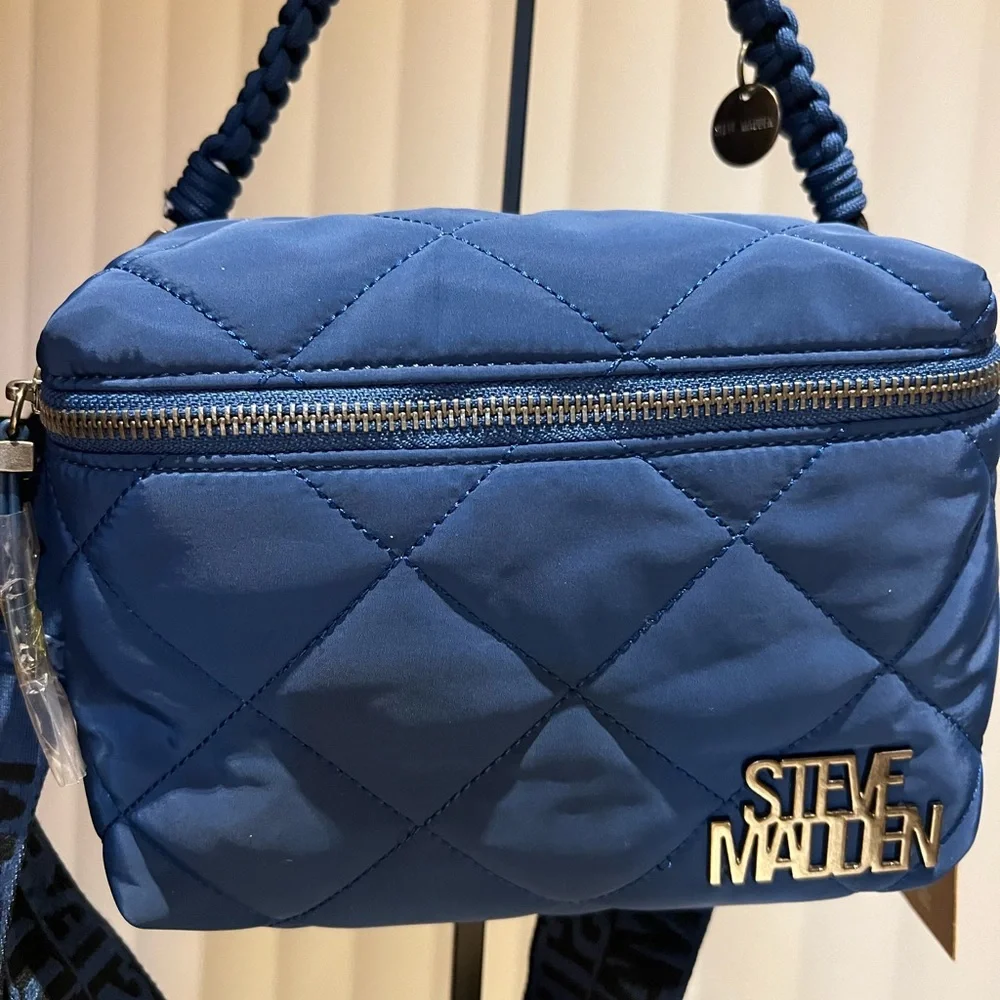 Steve Madden Blue Quilted Women's Bag - Picture 1 of 7
